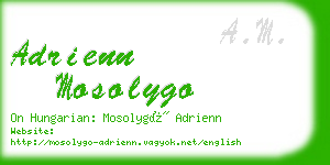 adrienn mosolygo business card